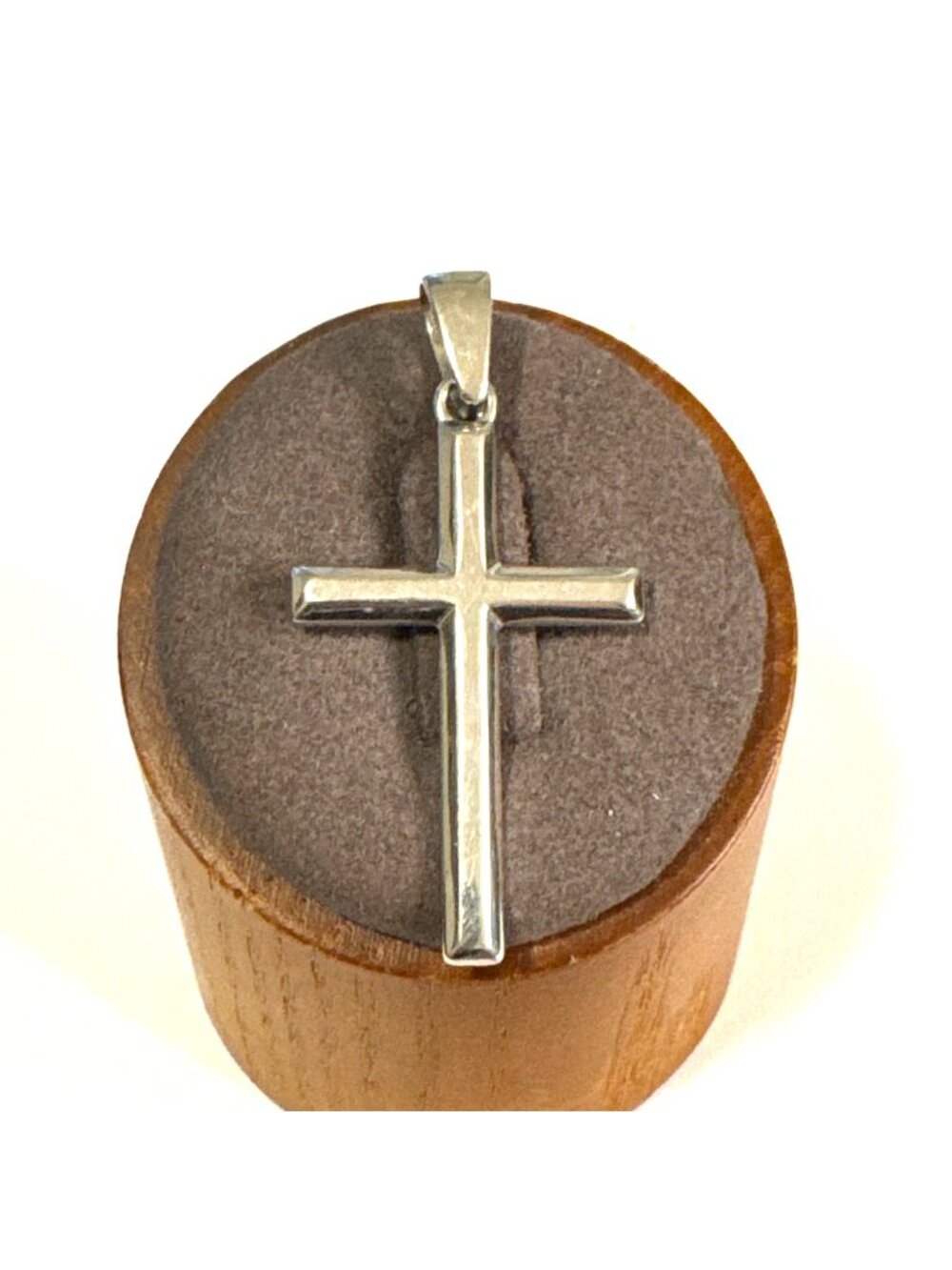 Solid Sterling Silver 925 Cross Design Pendant Size 1.75" Length